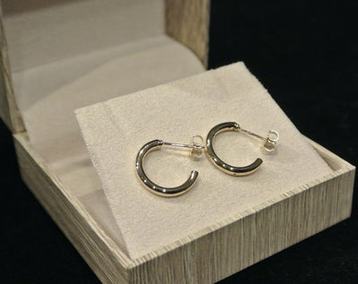 14k Gold Hoop Earrings/ Gold Hoop Earrings / Chunky Gold Hoop Earrings / Thick Gold Hoop Earrings / Tube Gold Hoops