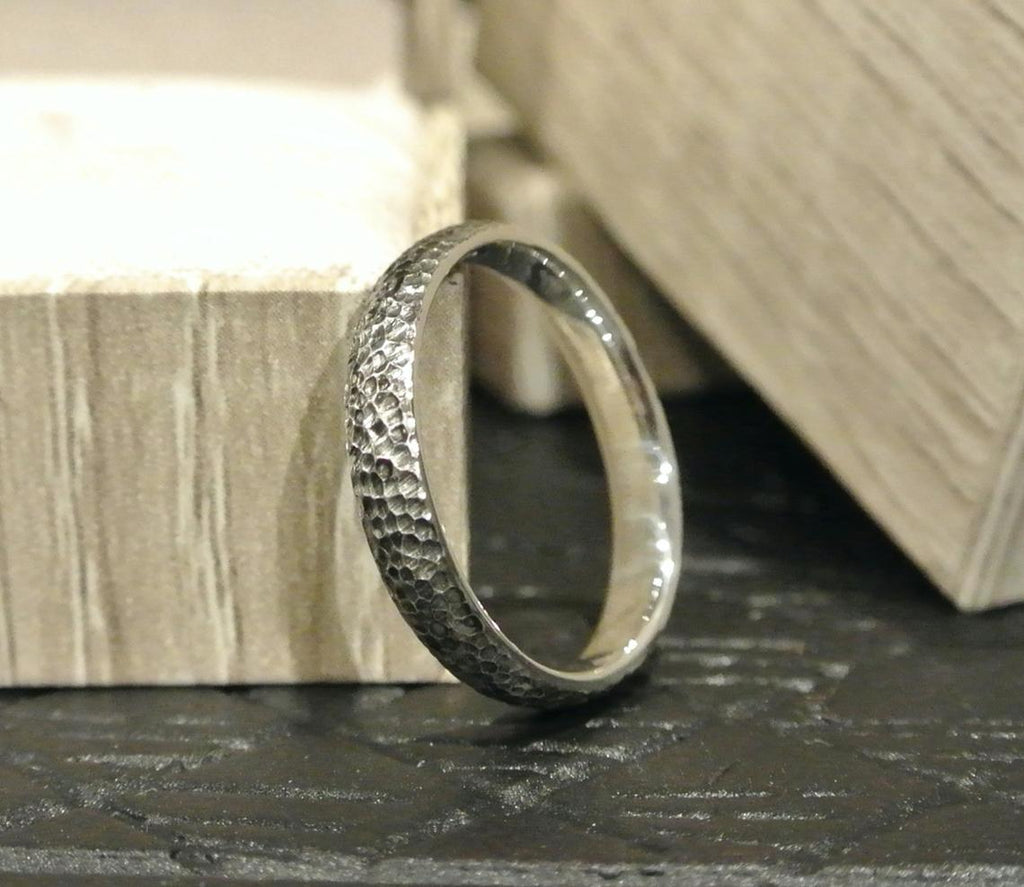 Hammered Wedding Band