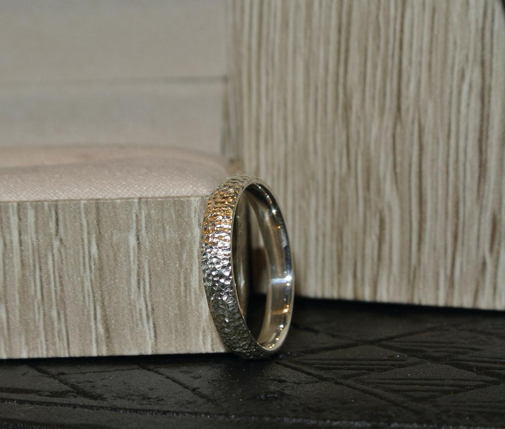 Hammered Wedding Band