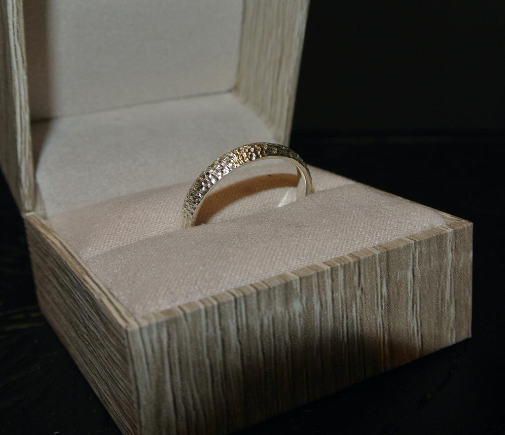 Hammered Wedding Band
