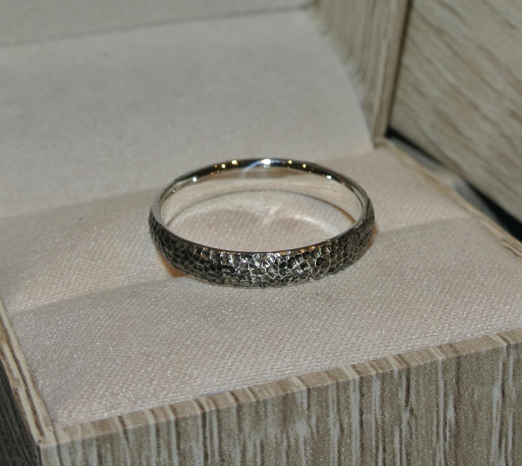 Hammered Wedding Band