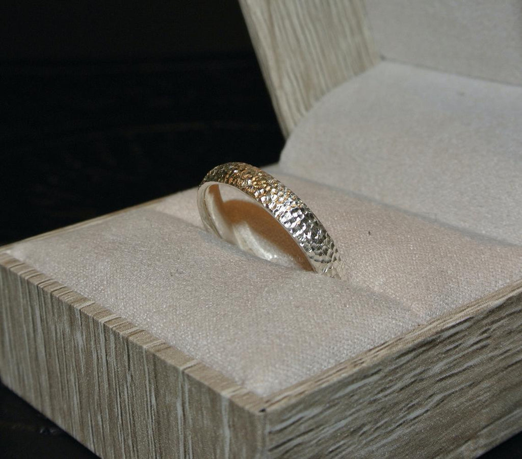 Hammered Wedding Band