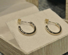 Load image into Gallery viewer, 14k Gold Hoop Earrings/ Gold Hoop Earrings / Chunky Gold Hoop Earrings / Thick Gold Hoop Earrings / Tube Gold Hoops