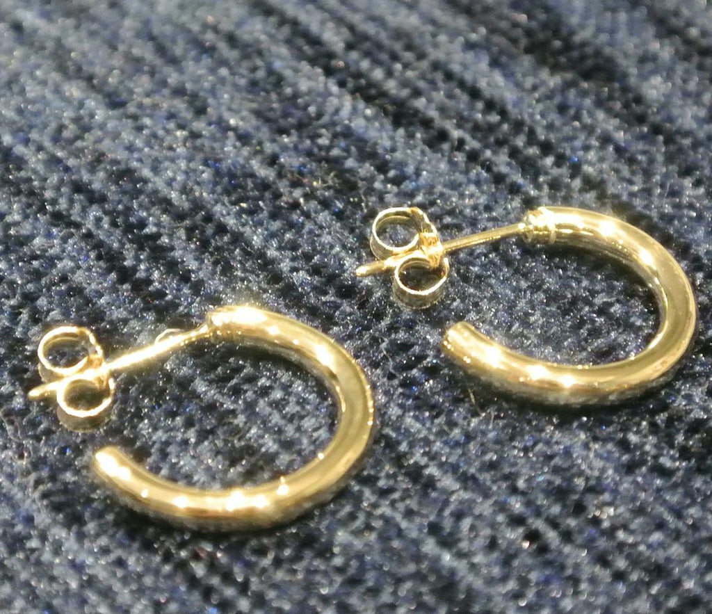 14k Gold Hoop Earrings/ Gold Hoop Earrings / Chunky Gold Hoop Earrings / Thick Gold Hoop Earrings / Tube Gold Hoops